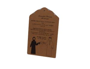 China 250GSM Kraft Paper CMYK Printing Custom Card For Clothing Product factory