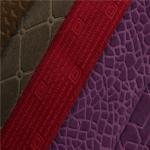 Plain Fashion Embossed Velvet Upholstery Fabric Bonding TC Back