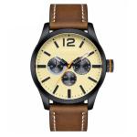 Men Fashion Sports Waterproof Quartz Watches Three Eye Large Dial Watch