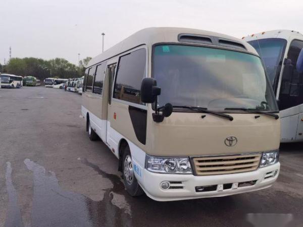 Used Toyota Bus Coaster 20 Seats Gasoline Left Hand Drive Used Passenger Bus Low