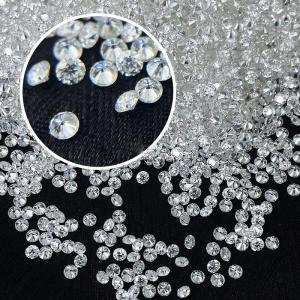 China Ring White Loose Moissanite Diamond 1.0 CT Per Pack Small Size Round Melee Moissanite factory