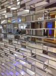 Mirror Effect Antiskid 80mm Glass Bathroom Window Blocks