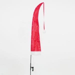 Solar LED Garden Flag Santa Hat