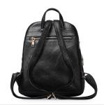 Genuine cow leather school bags black women's bags fashion travelling shoulder