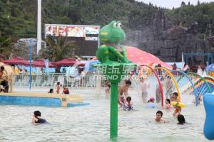 China Spray Water Game For Kids , Cartoon Style Fiberglass Aqua Park Equipment For Sale factory