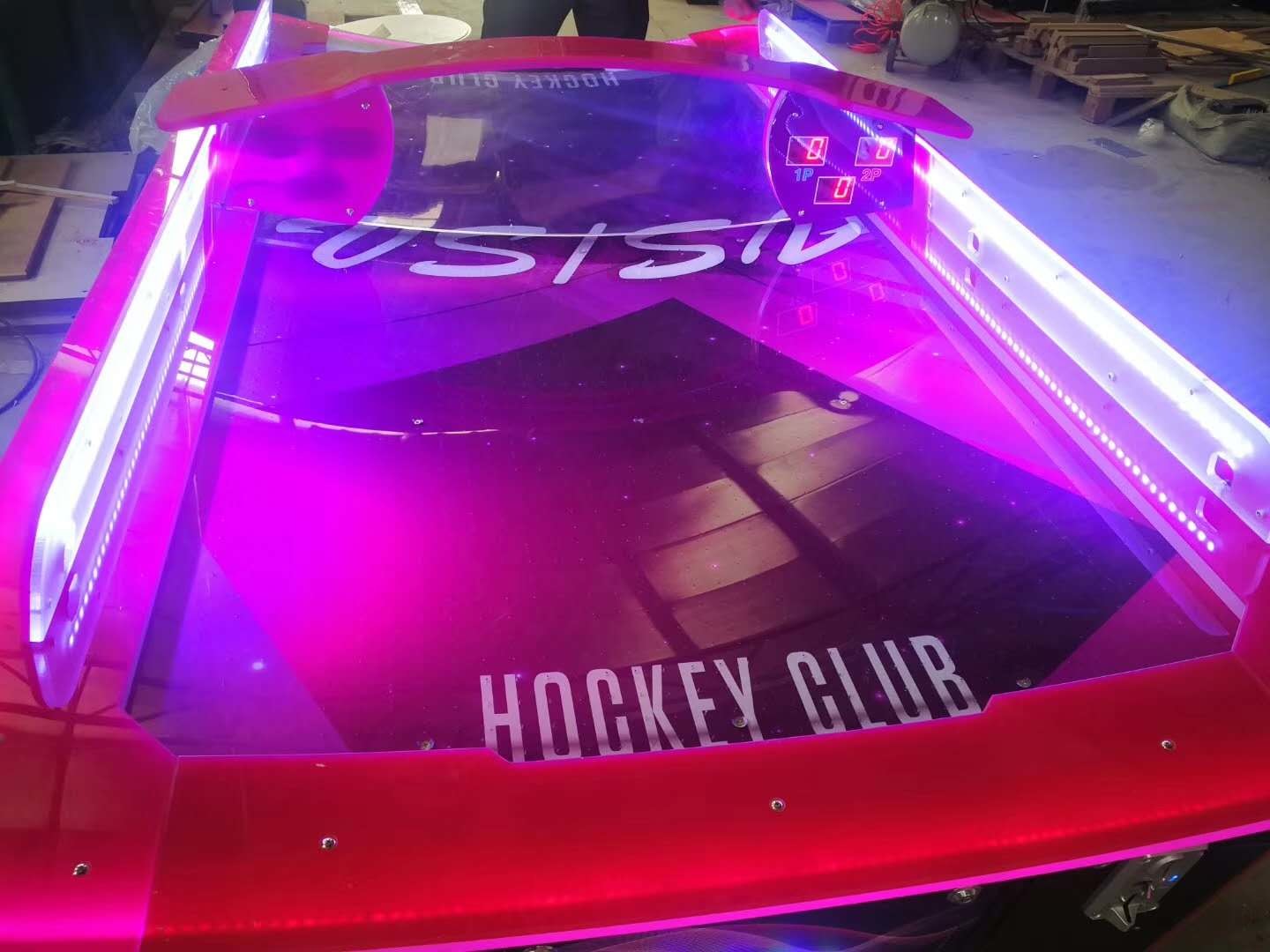 Metal exterior design Coin Operated Air Hockey Table luxury Indoor Amusement