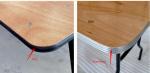 Design Round Wooden Banquet Wedding Folding Farm Table Dining Table for Event