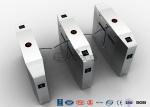 Anti - Reverse Retractable Turnstile Barrier Gate RS232 / RS485 550mm Passage