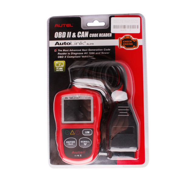 Autel Autolink Diagnostic Scanner Al319 Obd II Eobd Code Reader Multi Languages