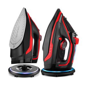 China Wireless Steam Irons With Base Station Temperature And Steam Volume Adjustable factory