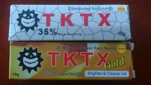 China Safety Strongest TKTX Tattoo Numbing Topical Cream Long Lasting Waterproof 10g/pc factory