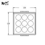 Remote Projection Outdoor Working Light Exterior Wall Wash Lighting