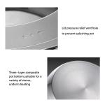 Multifunction Kitchen Cookware Silver Cooking Pot Set Stainless Steel Cookware
