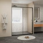 Narrow Frame Bathroom Glass Partition 3mm-12mm Glass Shower Room Divider