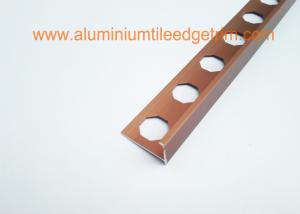 China 10mm Satin Matt Red Copper Aluminium L Shaped Floor Trimn 2500 mm factory