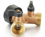 2 Way 3/4'' Distributor Separate On Off Brass Y Valve
