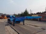3 Axle Flatbed Semi Trailer 2×20 Feet Or 40 Feet For Container Carrying 50-60