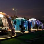 Good Quality Outdoor Hotel Resort Pc Leisure Round Glamping Sunscreen Double