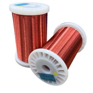 China Heat Resistant Polyurathane Enamelled Round Copper Wire 0.04mm-1.00mm Class 155 UEWF U1 factory