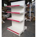 Factory Customized color size double-sided shelves supermarket metal