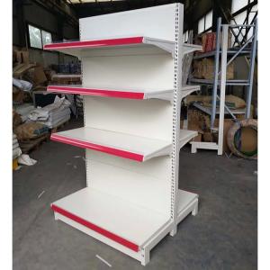China Factory Customized color size double-sided shelves supermarket metal factory