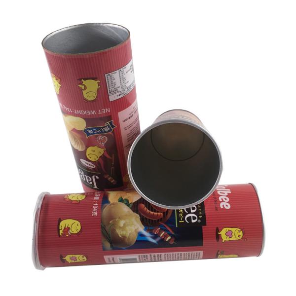 China Canning Fish Telescopic Food Grade Tube Packaging / Paper Cylinder Packaging factory