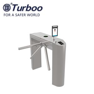 China Semi Automatic Tripod Turnstile 304 Stainless Steel Integrated With RFID Card Reader factory