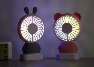 China led light fan / mini hand held battery fan portable electric funny fan hand factory