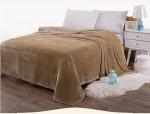 Eco Friendly Flannel Bed Blanket , Lightweight Flannel Sheet Blanket For Fall