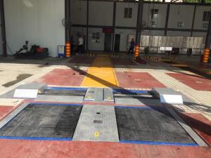 China Two Testers CT-EWR Automobile Motor Vehicle Inspection Facility Level 2 Maintenance And Safety Test Line factory