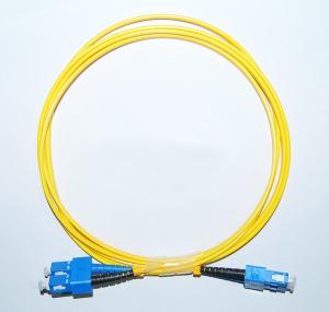China OEM SC/APC-SC/APC Singlemode Fiber Optic Patch Cord in communication equipment factory