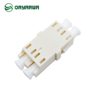 China Flangeless SM MM Duplex LC Fiber Optic Adapter Integrated Type factory