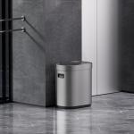 Function Lid Open Automatically Household Kitchen Stainless Steel Trash Can with