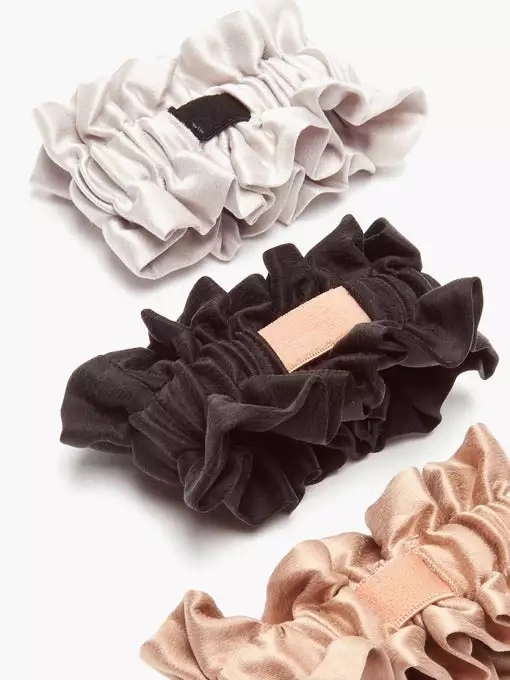 Double Side 25mm Mulberry Silk Scrunchies For Hair Private Logo