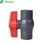 Red Handle Grey Body Round Ball Valve PVC Octagonal Ball Valve for Garden Hose