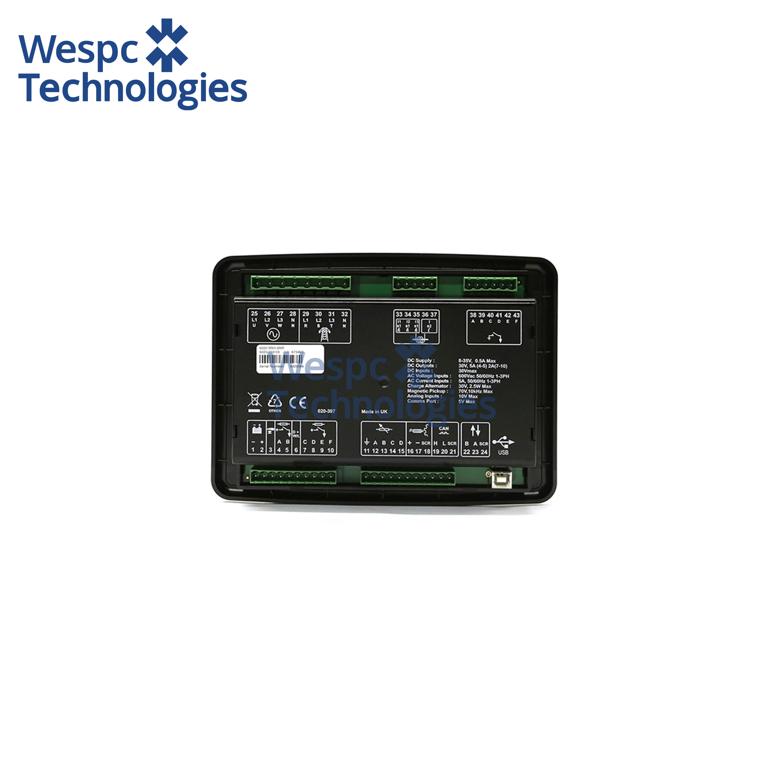 DSE6020 MKII Auto Mains Failure Control Module for Diesel Generators