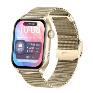 China 1.53 Inch Android Square Smartwatch Support BLE5.3 Magnetic Charging factory