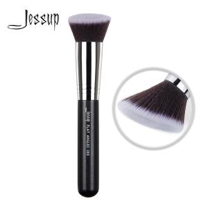 China Flat Angled 16.1cm Individual Makeup Brushes Premium Synthetic Hair factory