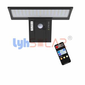 China Outdoor Solar Sensor Wall Lights Black 4.2W ABS And PC Anti Corrosion Interaction Wall Lamp factory