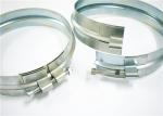 Welding Wide Pipe Clamp OEM Accepted Thickness 1mm ~ 1.2mm Sliver Industrial