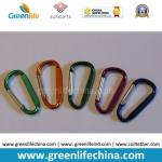 Fashion high quality metal promotion aluminum clip wholesale carabiner D shape