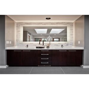 4 Drawers Waterproof Bathroom Vanity Units Double Stainless Steel Faucet