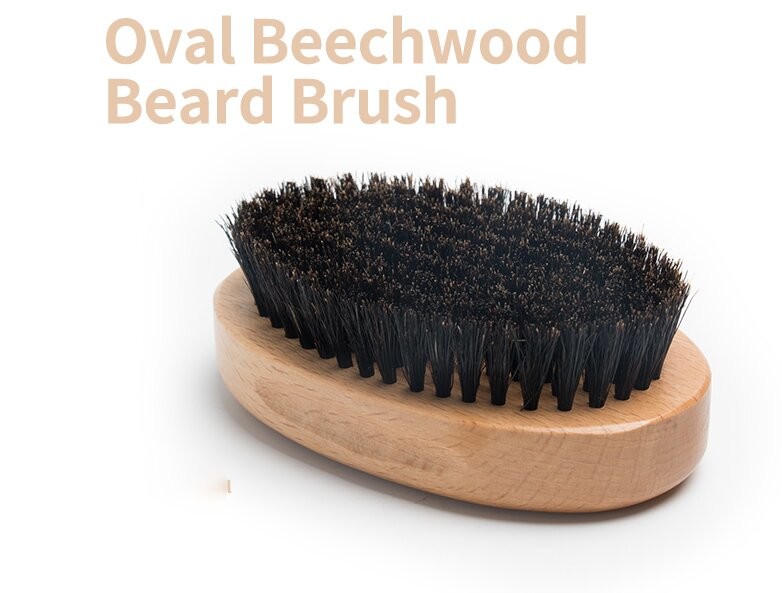 Abeis Beechwood Handle Mens Beard Brush Beard Grooming Products For Men