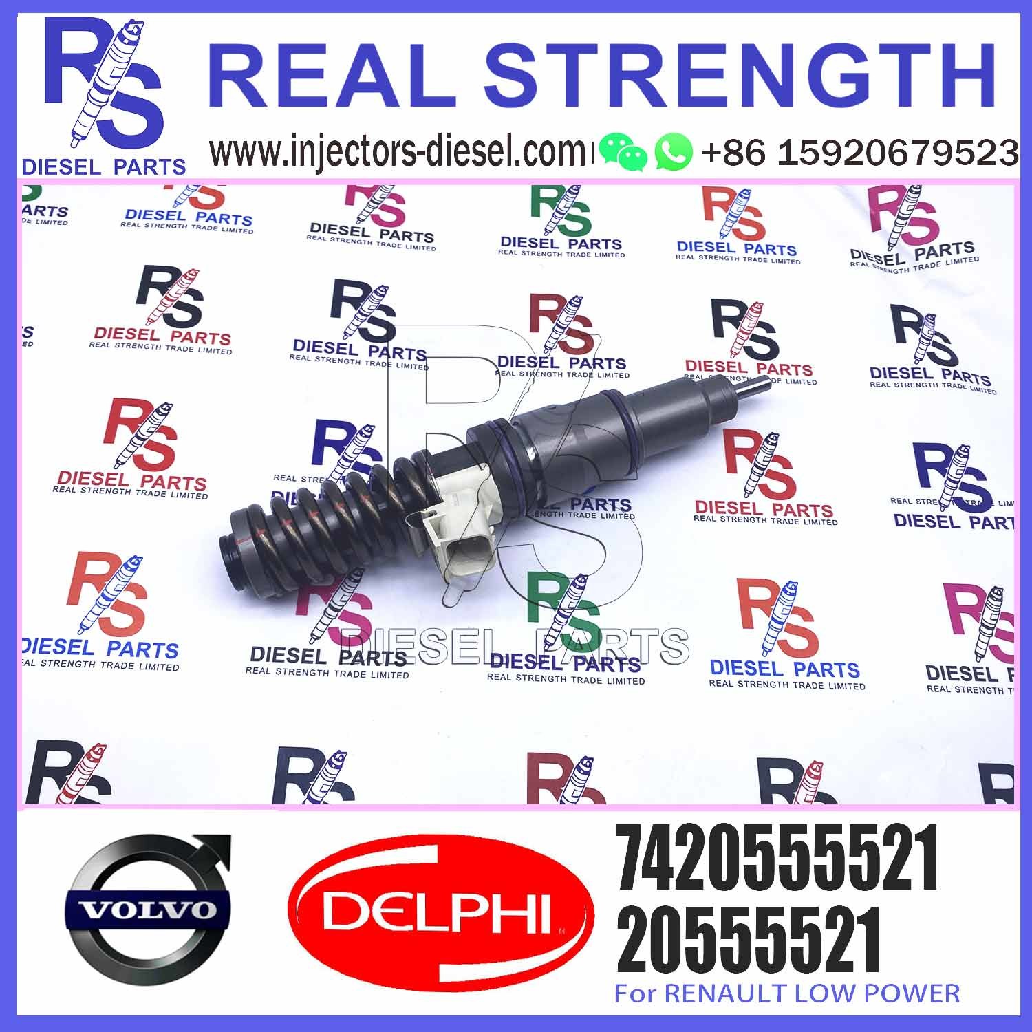 High Quality Diesel Fuel Injector 20555521 5001867218 7420555521 BEBE4D04002 For RENAULT LOW POWER