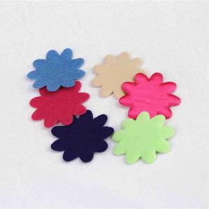 China Multi-Color Satin Applique Flower Applique Crafts For Garment Accessories Size 40 mm factory