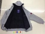 SFD002 Men's knitting with woven jacket coat stock