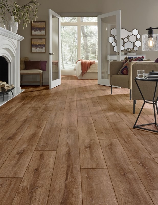Wood Grain 5mm 0.3mm Wear Layer Loose Lay Flooring