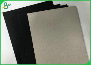 China Strong Recycled Pulp 2mm thick Black Color Top Grey Compressed Board Sheet factory