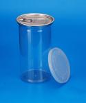 Plastic Pet Storage Jar Eco Friendly Food Grade Material Wth Aluminium Lid