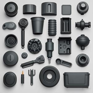 ABS Plastic Injection Molded Parts with 60s Cycle Time and Side Gate/Pin Point